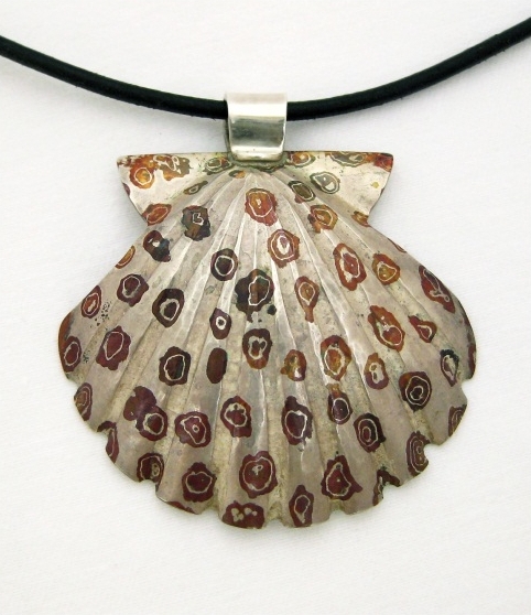 Shell pendant made by Jerry Blanchard