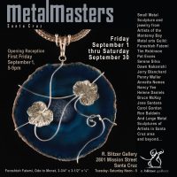 details of the artists who will be exhibiting in the small metals sculpture show at Blitzer Gallery
