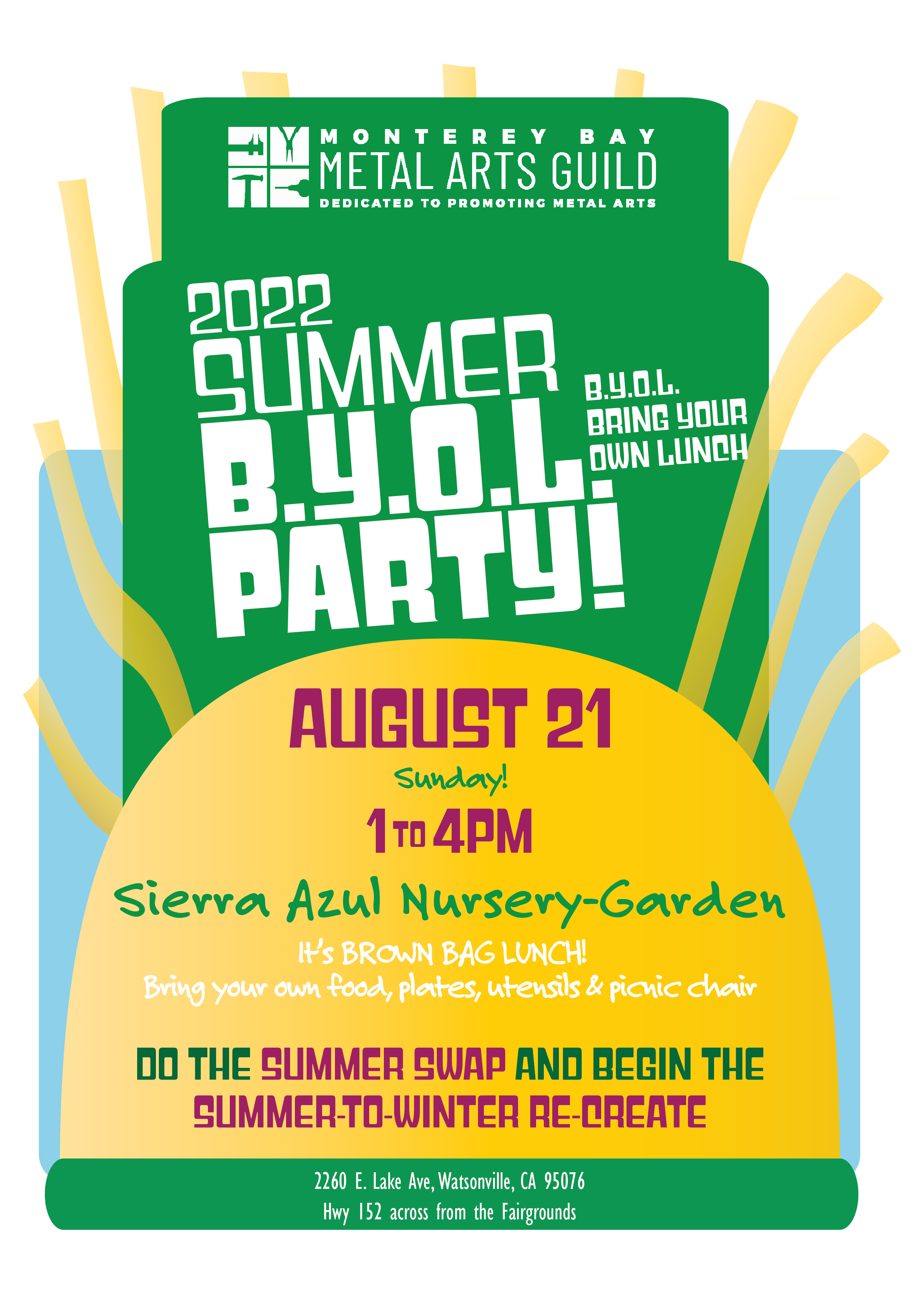 Summer Party Sunday August 21, 2022